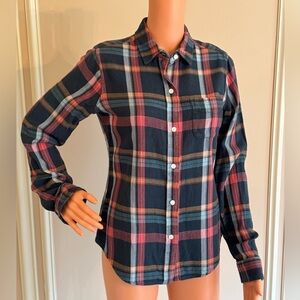 Lucky Brand Women’s Hunter Green Flannel - Size Small